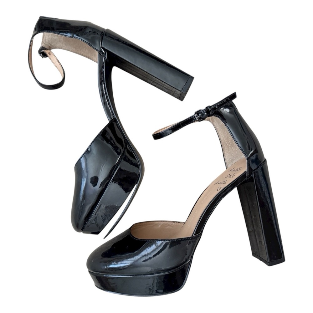 BANANA REPUBLIC Women's Black Villa Platform 4" Pumps Heels Shoes (Size 7 1/2)